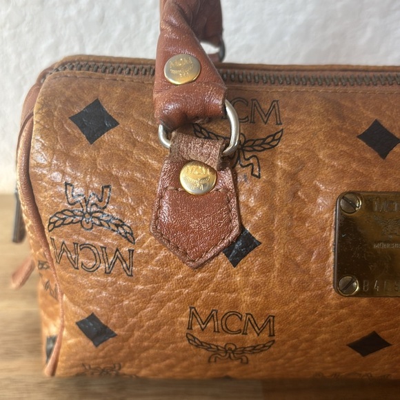 Authentic $580 Used MCM Logo Printed Mini Crossbody Bag - Picture 4 of 16